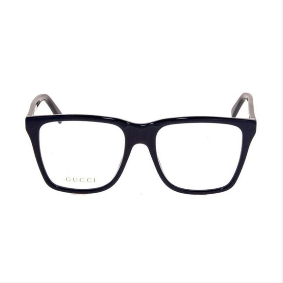 Gucci Men's Square Eyeglasses Black Frame with Demo Lens GG0452O 001 - Picture 2 of 4